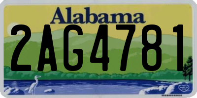AL license plate 2AG4781
