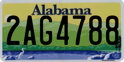 AL license plate 2AG4788