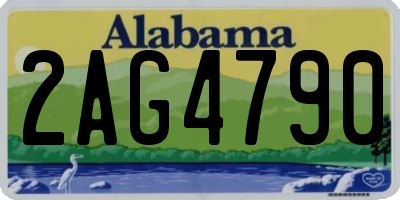 AL license plate 2AG4790