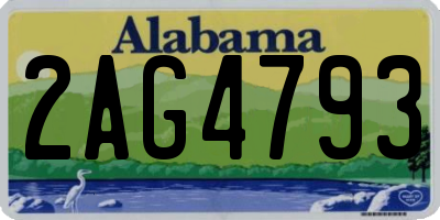 AL license plate 2AG4793