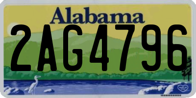AL license plate 2AG4796