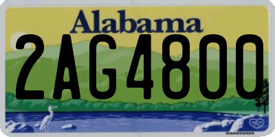 AL license plate 2AG4800