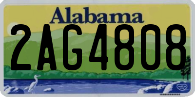 AL license plate 2AG4808