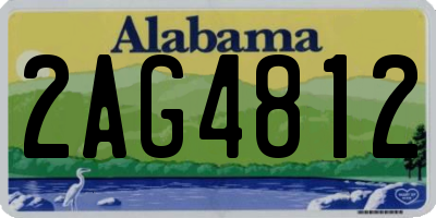 AL license plate 2AG4812