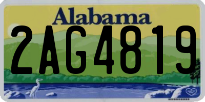 AL license plate 2AG4819