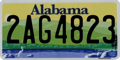 AL license plate 2AG4823