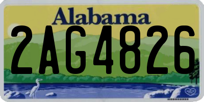 AL license plate 2AG4826
