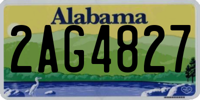 AL license plate 2AG4827