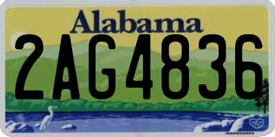 AL license plate 2AG4836