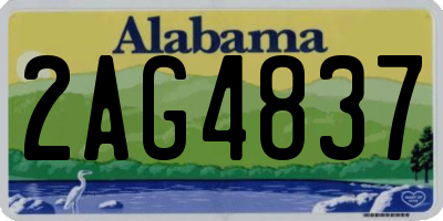 AL license plate 2AG4837