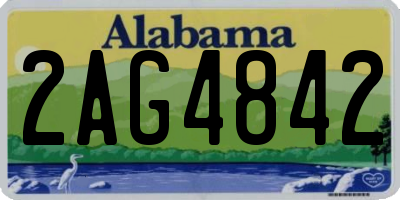 AL license plate 2AG4842