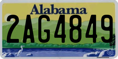AL license plate 2AG4849