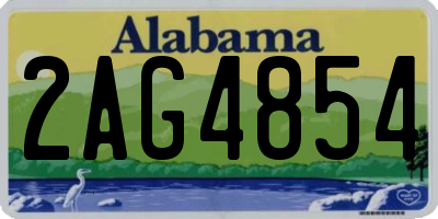 AL license plate 2AG4854