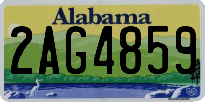 AL license plate 2AG4859