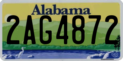 AL license plate 2AG4872