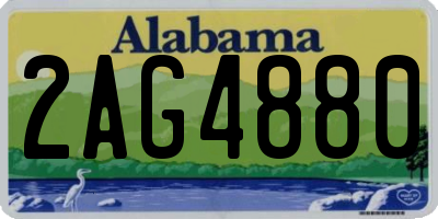 AL license plate 2AG4880
