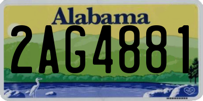 AL license plate 2AG4881