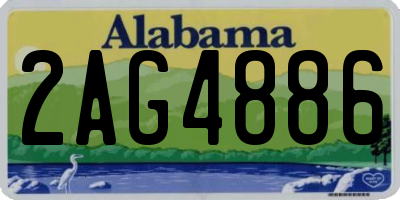 AL license plate 2AG4886