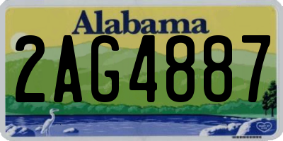 AL license plate 2AG4887