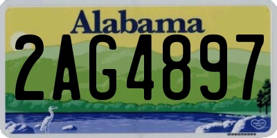 AL license plate 2AG4897