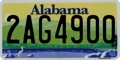 AL license plate 2AG4900