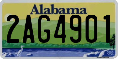 AL license plate 2AG4901