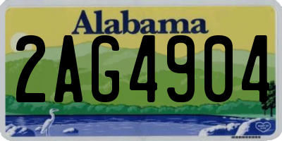 AL license plate 2AG4904