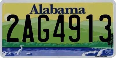 AL license plate 2AG4913