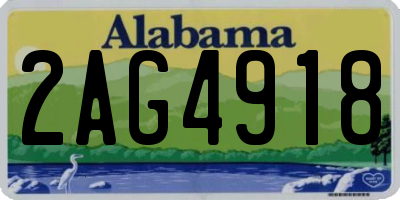 AL license plate 2AG4918