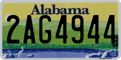 AL license plate 2AG4944