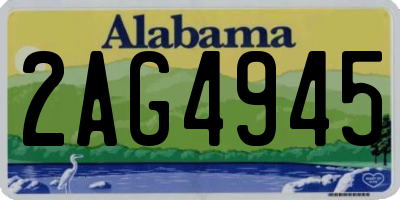 AL license plate 2AG4945