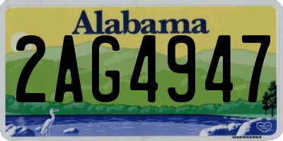 AL license plate 2AG4947