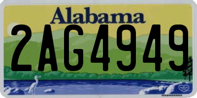 AL license plate 2AG4949