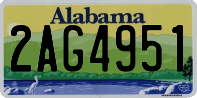 AL license plate 2AG4951