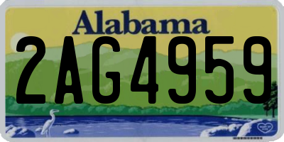 AL license plate 2AG4959