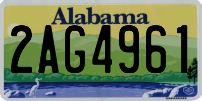 AL license plate 2AG4961