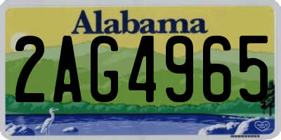 AL license plate 2AG4965