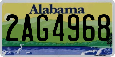 AL license plate 2AG4968