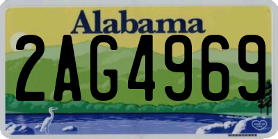 AL license plate 2AG4969