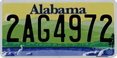 AL license plate 2AG4972