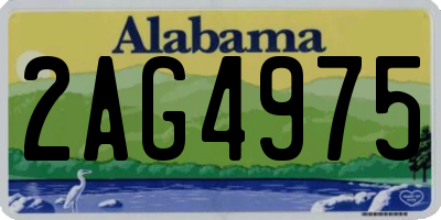AL license plate 2AG4975