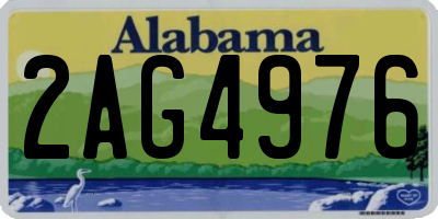 AL license plate 2AG4976