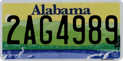 AL license plate 2AG4989