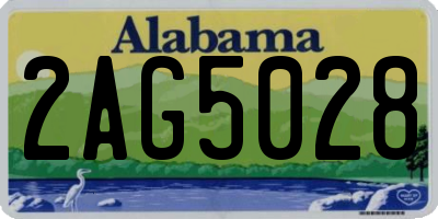 AL license plate 2AG5028