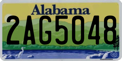 AL license plate 2AG5048