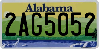 AL license plate 2AG5052