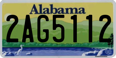 AL license plate 2AG5112
