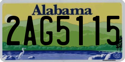 AL license plate 2AG5115