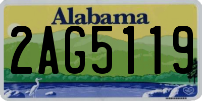 AL license plate 2AG5119