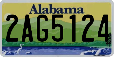 AL license plate 2AG5124